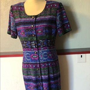 Alison Chi size 10 beautiful purple & blue dress